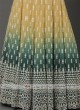 Shaded Yellow And Green Anarkali Suit